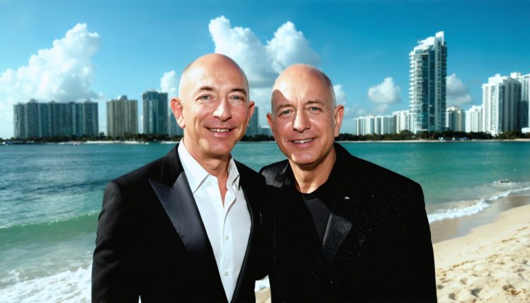 De la zboruri spațiale la piste de dans: Cum Jeff Bezos și tatăl său au furat spectacolul în Miami
